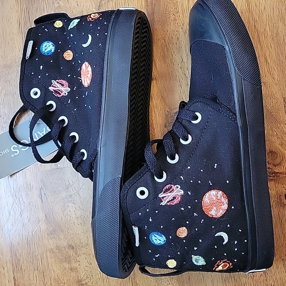 BANGS Black High-Top Universe Sneakers NWT sz 7 - Picture 3 of 6